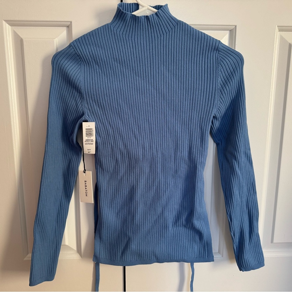 NWT Babaton ambrosia scull knit long sleeve top